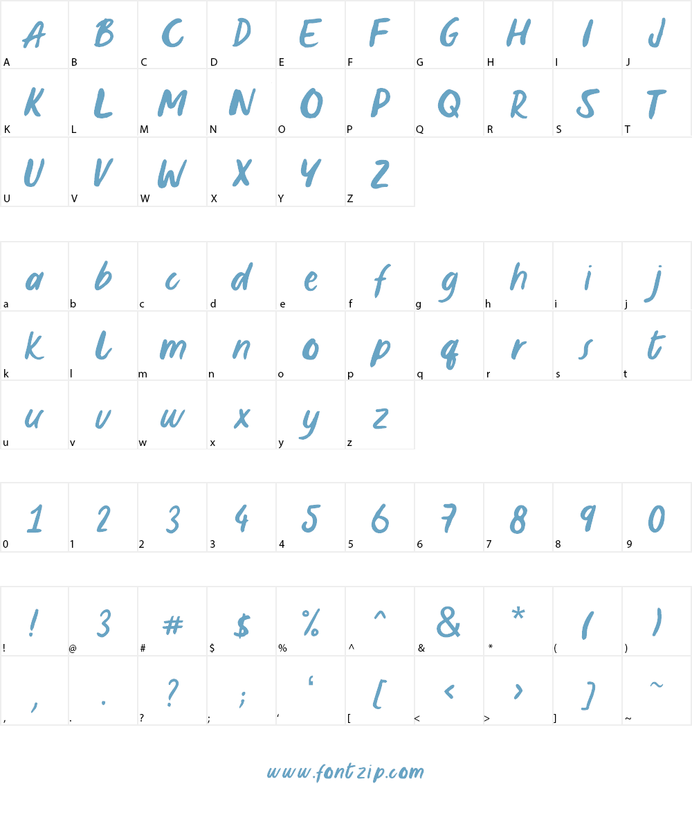 White Lies Font Character